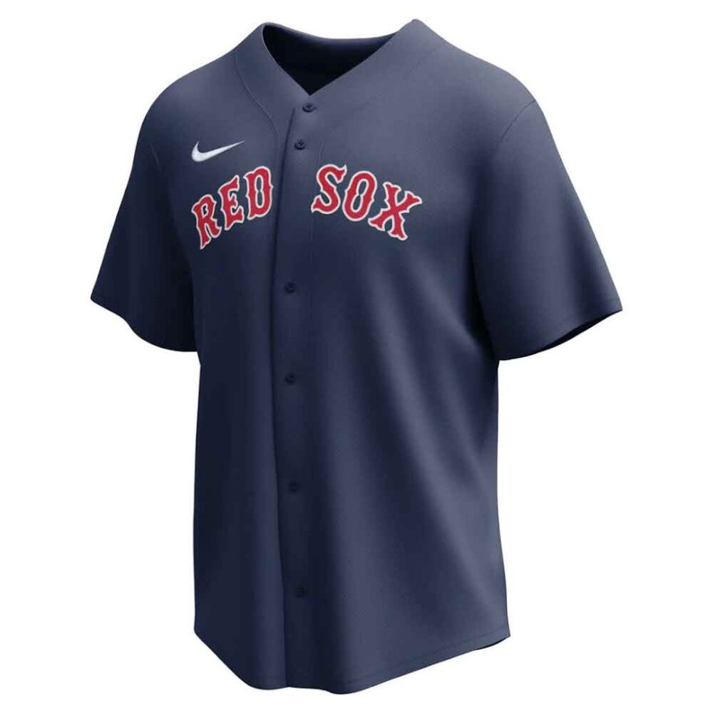 LICENSED TEAM MLB NIKE BOSTON RED SOX BUTTON DOWN JERSEY YOUTH MEDIUM
